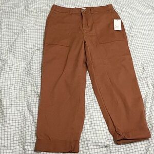 a new day Slim-Leg Pants in Rust Brown